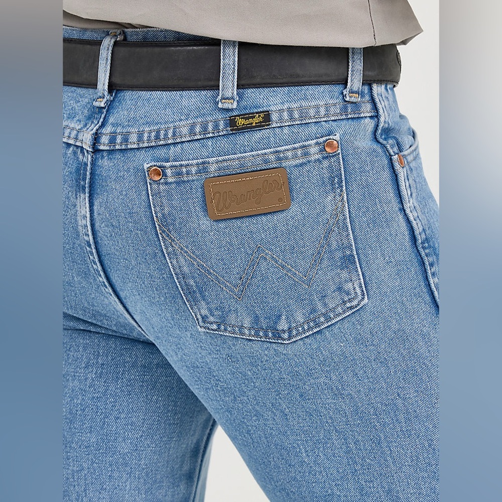 New Wrangler mens 936 slim fit cowboy cut denim blue Jeans 31x34